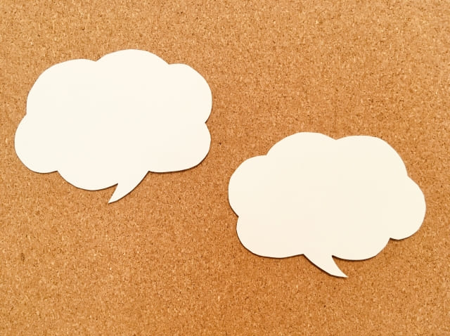 ２つの吹き出し