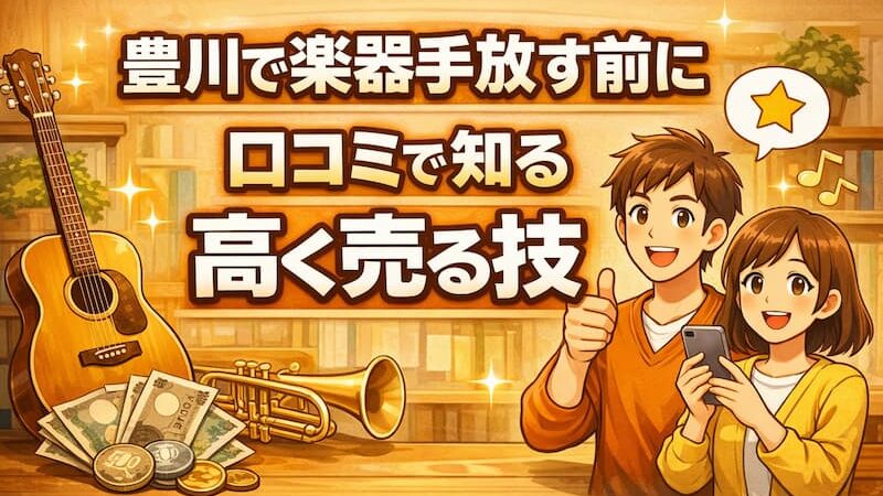 楽器の買取屋さん豊川店の口コミは？リアルなレビューと出張買取のコツ 